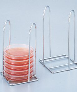 3-468-04ã Stainless Steel Petri Dish Stand Ï75, 6 Sheets Storageã