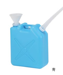 5-085-02 Waste Liquid Collection Container Square Type Blue 20L with Funnelã