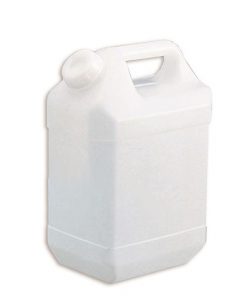 7-2217-04ã Square Bottle (Flat Type) 4L SCC (Pure Water Washing Processed)ã
